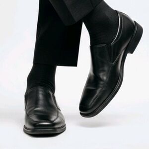 George Classic Black Men's Size 8 Dress Shoes Loafers